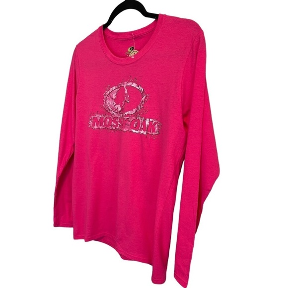 NWT Mossy Oak Pink Long Sleeve Shirt Top Women's Size Medium - Picture 3 of 7